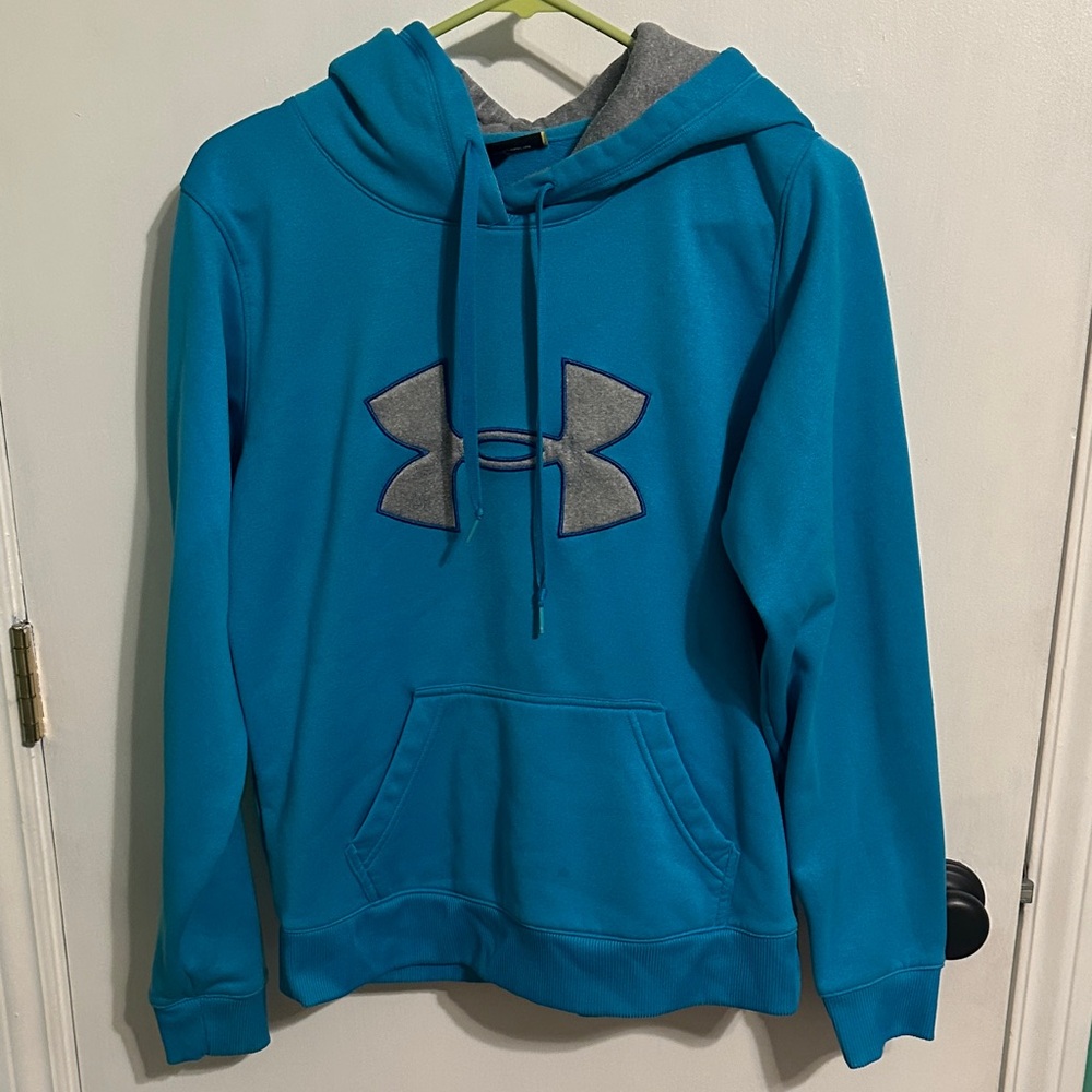 0102 Under Armour women’s Teal‎ and Gray Hoodie